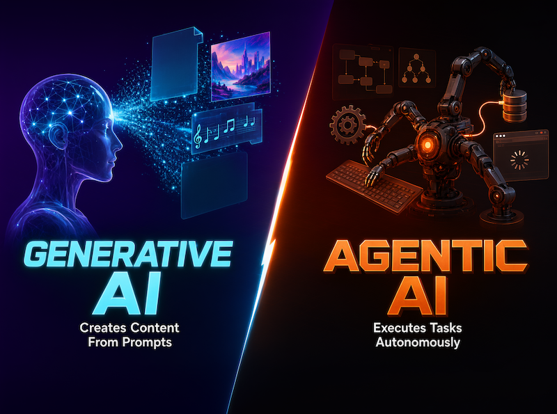 Generative AI versus Agentic AI